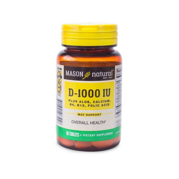 Vitamina D3 – 1000 UI Plus - Mason Natural