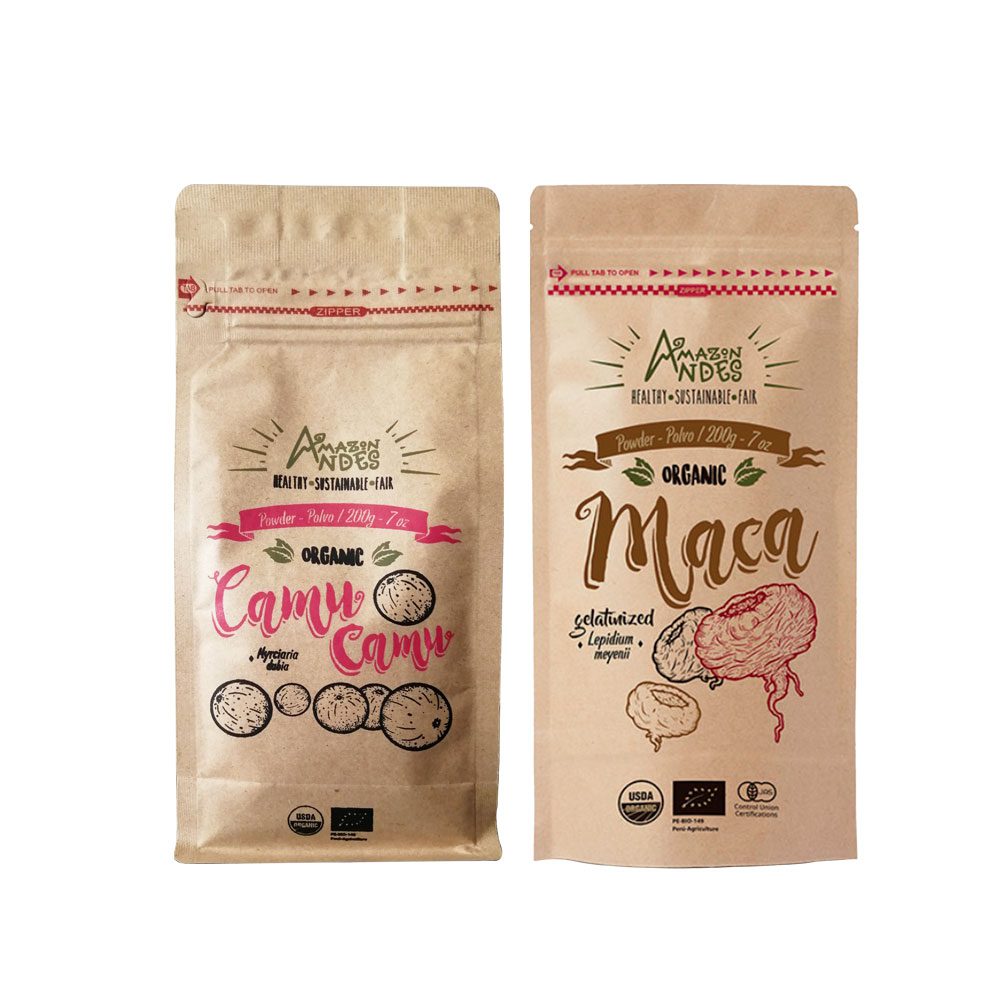 camu-camu-polvo-maca-organica camu camu en polvo orgánico y maca orgánica gelatinizada